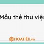 Gia Hạn Thẻ Thư Viện Hcmut